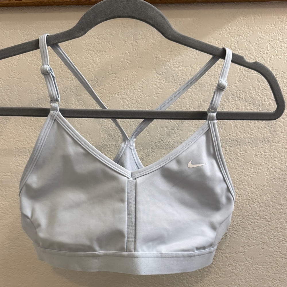 Nike Women's Indie Light Blue Sports Bra